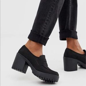 ASOS DESIGN Stockton chunky loafers in black